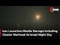 Iran Launches Missile Waves Visible Across Israel And West Bank Night Sky | DWS News | AH1F