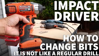 How to Change Bit on an Impact Driver - Remove or Change Out Bit on a Cordless Impact Drivers by digitalcamproducer 8 views 8 hours ago 1 minute, 13 seconds