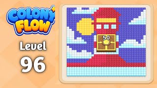 Colony Flow level 96 walkthrough solution gameplay 