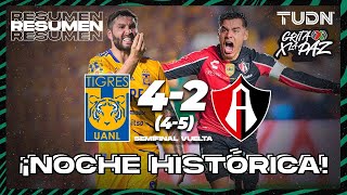 Resumen y goles | Tigres (4) 42 (5) Atlas | Grita México C22  Semis | TUDN