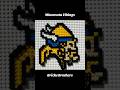 LEGO NFL Logos #nfl #minnesotavikings #lego  #bricksbrothers