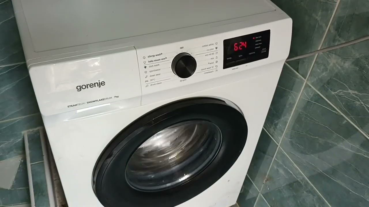 Gorenje WNHVB72SDS - Service mode - Very Unbalaced *1200rpm instead of 1000rpm that shows on display