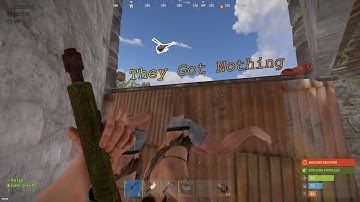 Attack Heli Tries To Counter Our Raid #rust