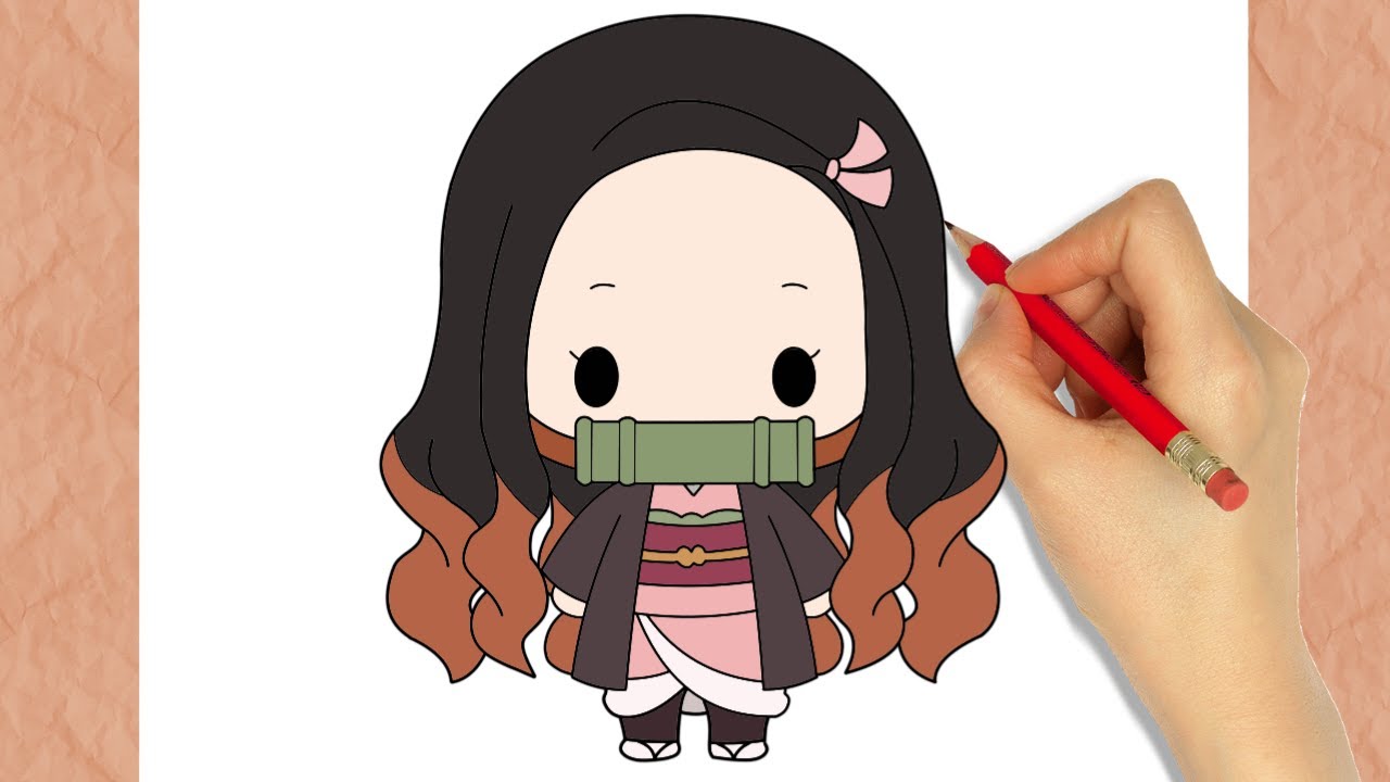 Como Dibujar Nezuko Kawaii Youtube