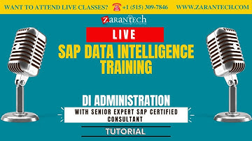LIVE | DI Administration | SAP Data Intelligence | ZaranTech
