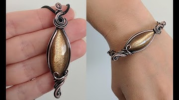 Multi Way Double Sided Pendant/Bracelet Wire Wrap Tutorial
