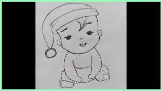 cute baby drawing in easy method#pencil drawing vs