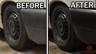 HOW TO RESTORE YOUR BLACK BUMPERS AND TRIM (The easy way!)