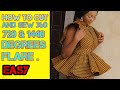 HOW TO CUT A 360,720 AND 1440 DEGREES FLARE EASIEST METHOD | | PEPLUM TUTORIAL