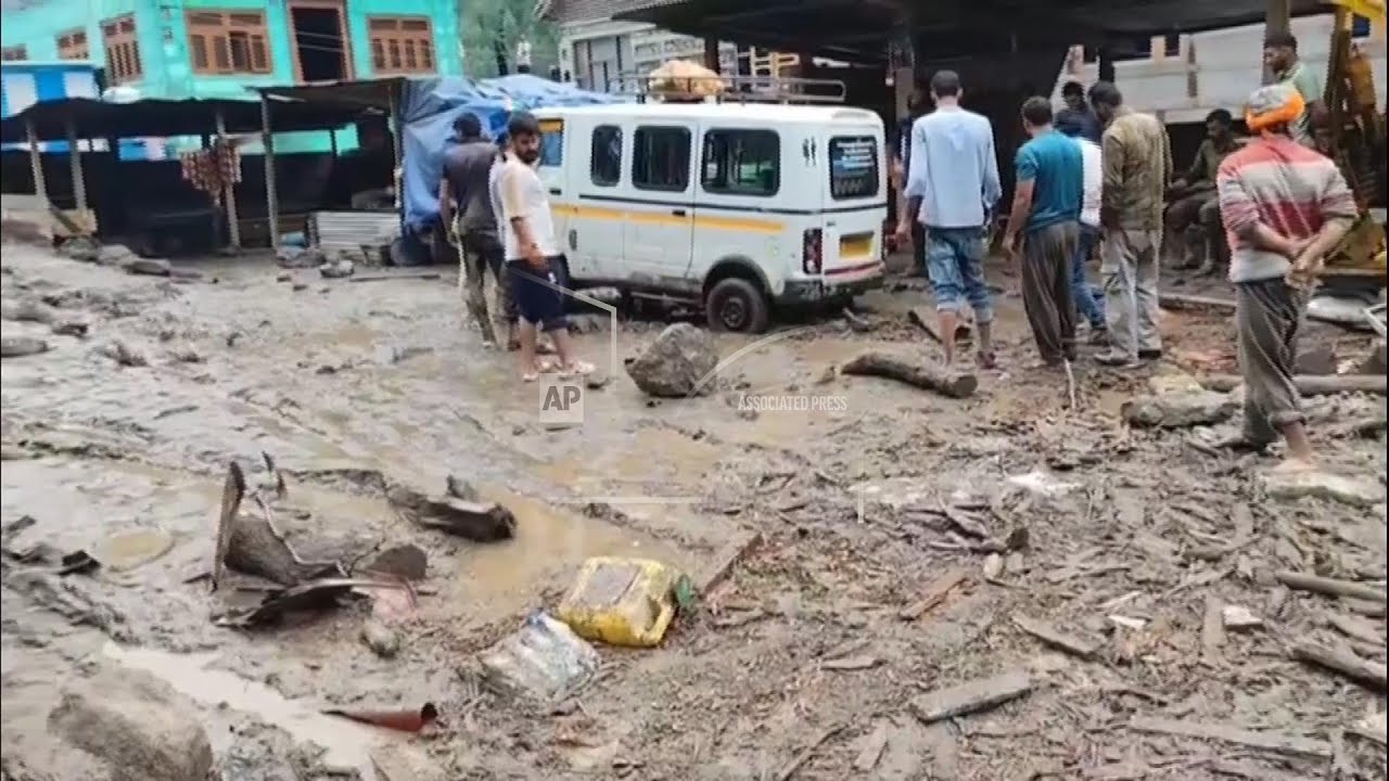 Torrential rains trigger flash floods in Kashmir, killing at least 44