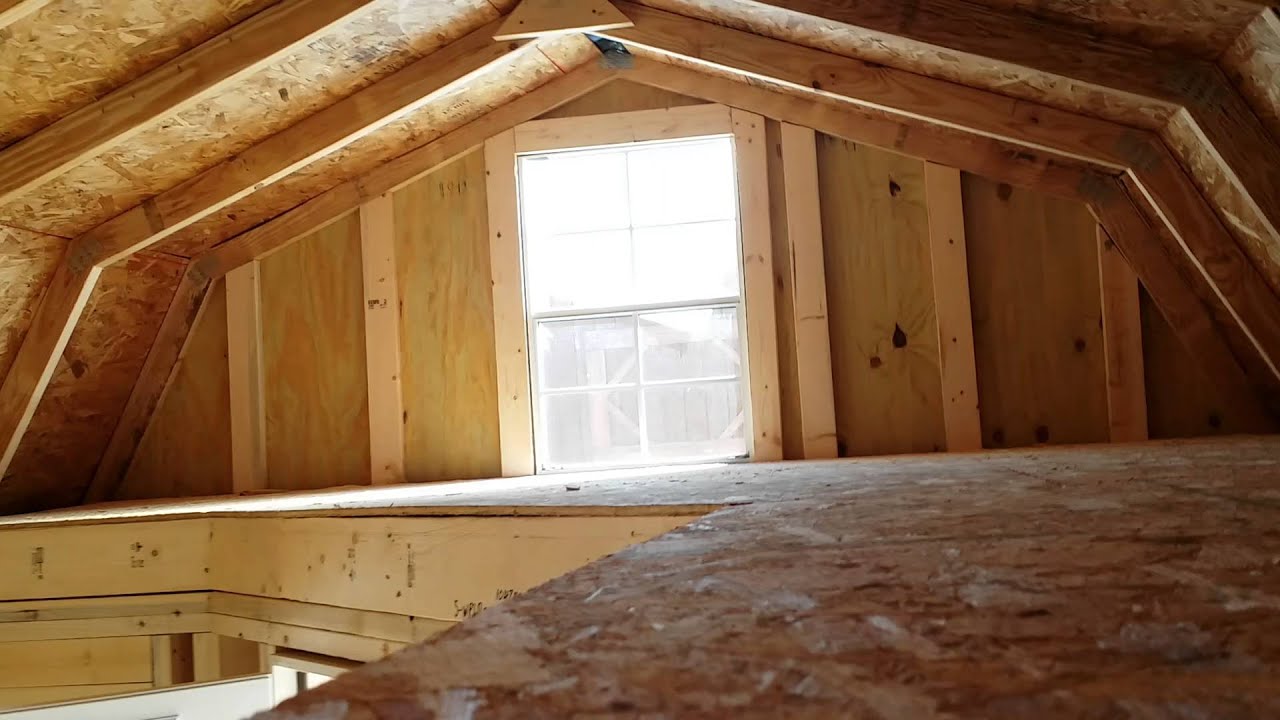 12x32 Wrap Around Lofted Barn Cabin - YouTube