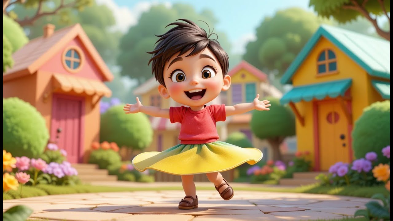 Round and Round, Baby Twirl So Fast Rhyme Song | Popular Nursery Rhyme ...