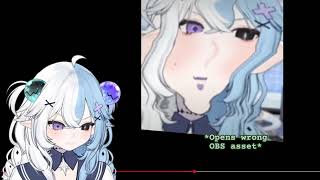 Aquwa Is Jumpscared By Herself In A Random Crelly Clip