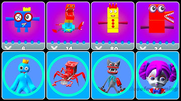 Merge Numberlock 3D Run + Merge Master Blue Monster ⭐ Merge Simulator Battles