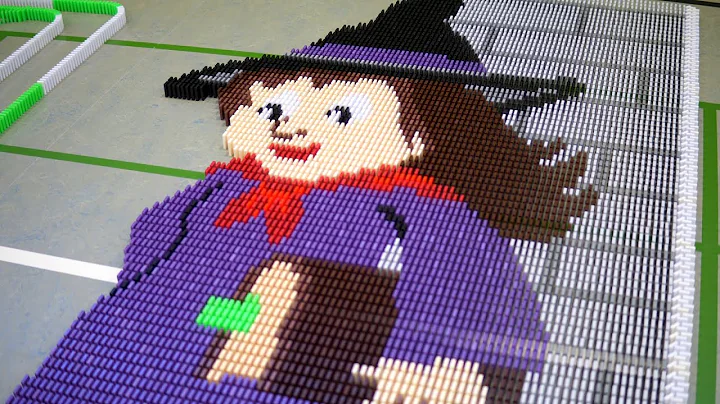 Meeting the Witch in 23,910 dominoes | Halloween S...