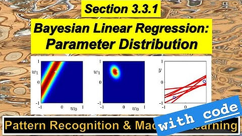 3.3.1 Bayesian Linear Regression: Parameter Distribution (with Code!) - PRML