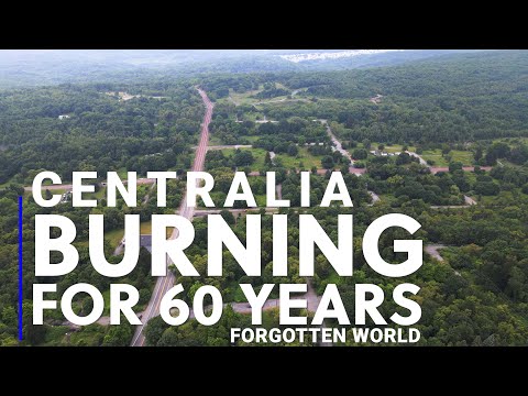 OLD MINE IS STILL BURNING AFTER NEARLY 60 YEARS