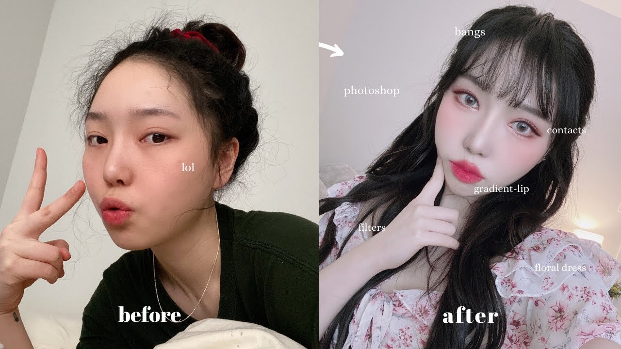 Ulzzang Before And After Makeup