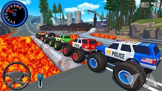 Juegos De Carros Police Monster Truck Impossible Driver Car Extreme Racing For Android Mud Gameplay screenshot 5