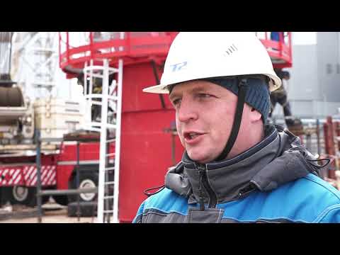 Установка венттрубы на Ленинградской АЭС-2