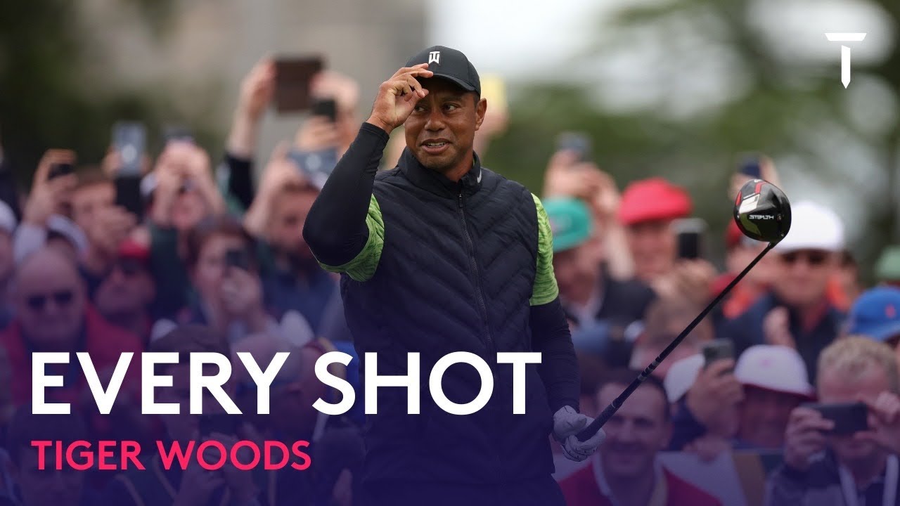 Every Shot of Tiger Woods’ First Round | 2022 JP McManus Pro-Am