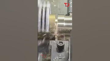 Tooling Design I External Grooving On Brass Material l OD Grooving l #cncmachining #satisfying #cnc
