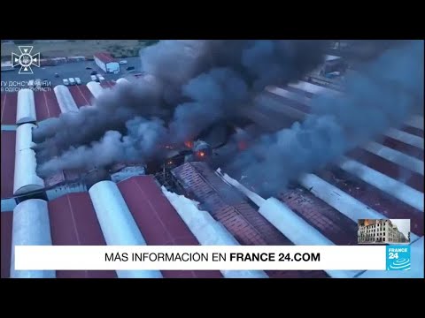 El puerto ucraniano de Odessa, en el Mar Negro, fue blanco de una ráfaga de ataques • FRANCE 24