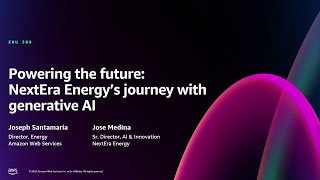 AWS re:Invent 2024 - Powering the future: NextEra Energy’s journey with generative AI (ENU309) screenshot 3