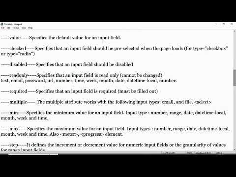 99. HTML readonly Attribute: Empowering Users with Information and Control.