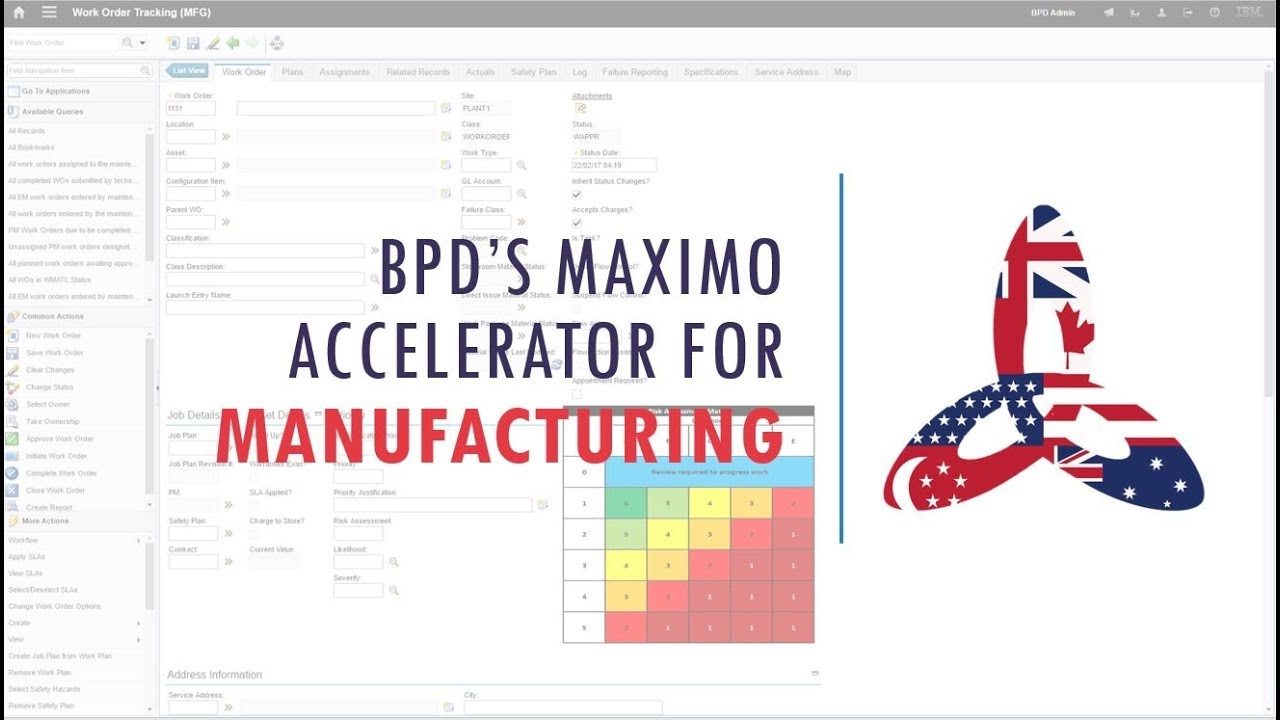 Maximo Accelerator for Manufacturing Service Request (SR