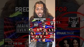 Official Saturday Nights Main Event match card predictions (May 23rd 2026)🔥 #kiddiaz #shorts