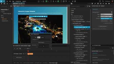 3. Adding Interactions - Interactive image hotspots - Pinegrow Interactions Tutorial