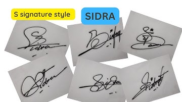 🖊S signature style | Sidra name signature style | Signature style of my name | SIDRA 😍