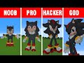 Minecraft NOOB vs PRO vs HACKER vs GOD: Shadow the Hedgehog STATUE BUILD CHALLENGE in Minecraft