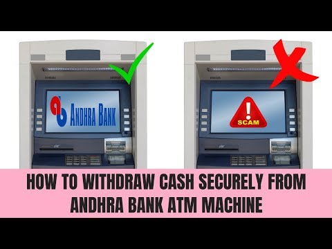 How to withdraw money from Andhra bank Atm | Andhra Bank Atm Se Paise Kaise Nikale