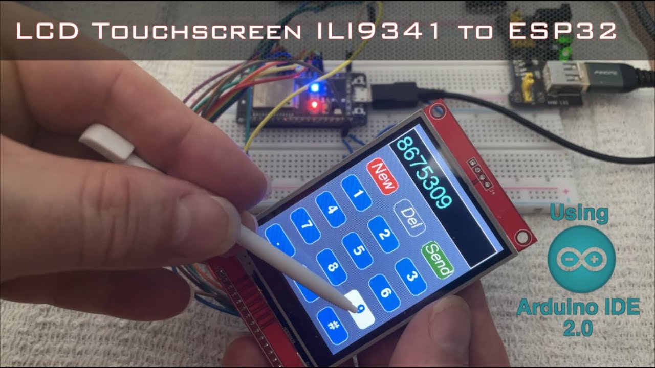 Using A 28in Spi Lcd Touchscreen Ili9341 With An Esp32 On The New