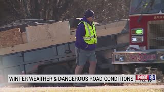 Winter weather causes dangerous road conditions