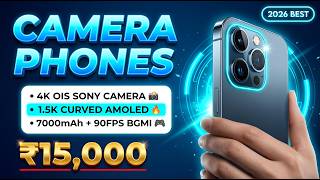 Top 5 Camera Phones Under ₹15,000 (2026) 🔥 Best Budget DSLR Phones