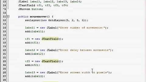 Java GUI Tutorial 11   Virus mouse mover Part 1