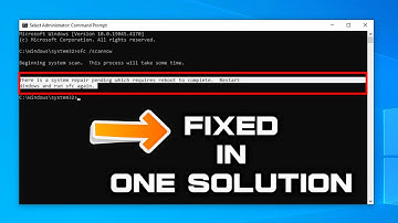 (FIXED) There is a system repair pending which requires reboot to complete restart windows and .....