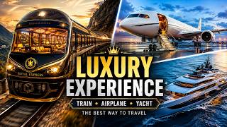 Inside the World's Most Luxurious Train, Private Jet & Super Yacht | AI Luxury Travel 4K