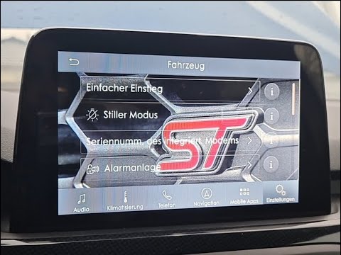 Ford Focus MK 4 ST Sync 3.4 mit Bordcomputer - YouTube