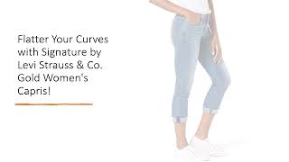 Flatter Your Curves with Signature by Levi Strauss & Co. Gold Women's Capris!