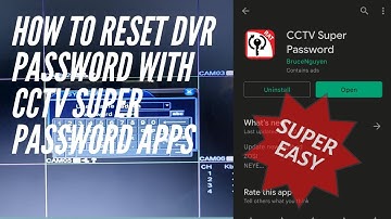 How to reset DVR H.264 password with CCTV super password application, easy (lupa password DVR H.264)