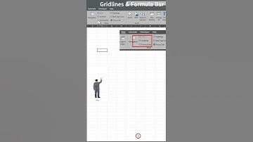 How to show and hide Gridlines and Formula Bar