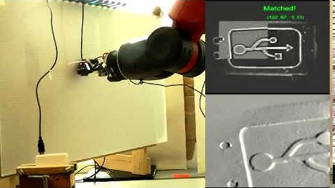 Automatic USB cable insertion using GelSight tactile sensing