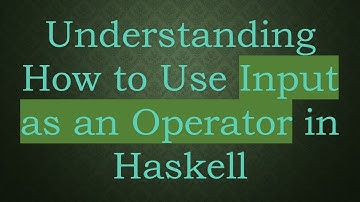 Understanding How to Use Input as an Operator in Haskell