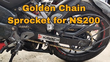 Why I Choosed Diamond Razer Golden Chain Sprocket in NS200? || Chain Cleaning Tips & Tricks || NS200