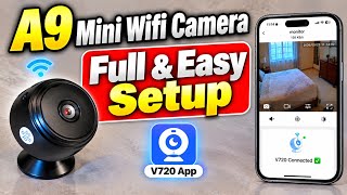 A9 Mini WiFi Camera Full Settings & Tutorial | View Video on Phone📱| Setup V720 App screenshot 1