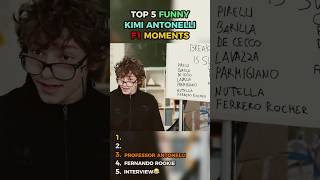 Top 5 Funny Kimi Antonelli Moments😭🫶🏻 #f1